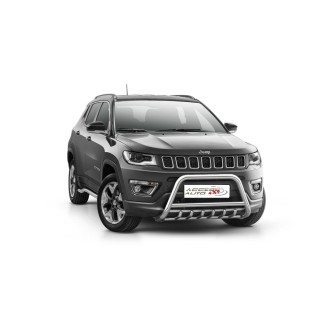 PARE BUFFLE-JEEP COMPASS -2017-AUJOURD'HUI-HOMOLOGUE INOX- grille