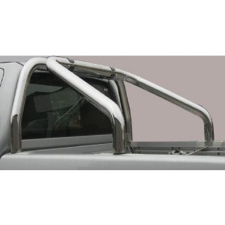 ROLL BAR-NISSAN-NAVARA-D40-2005-2015-DOUBLE BARRES INOX 76mm