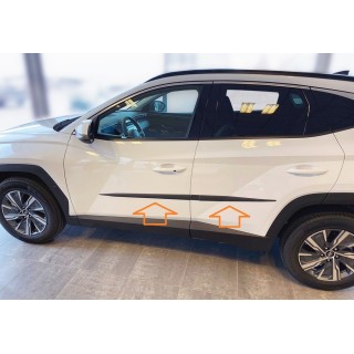 Baguettes de porte-HYUNDAI TUCSON 2020-AUJOURD'HUI ABS NOIR