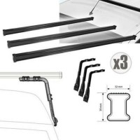 Barres De Toit Transversales En Aluminium Pour Ford Transit 2014-2025 - Jusqu’à 75 Kg, Design Aérodynamique