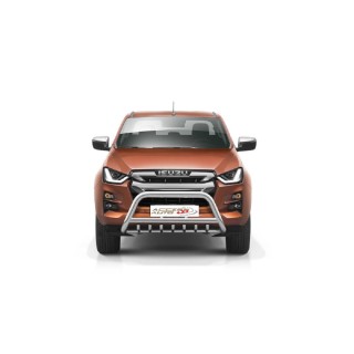 PARE BUFFLE-ISUZU-D-MAX-2021-AUJOURD'HUI- HOMOLOGUE INOX- GRILLE