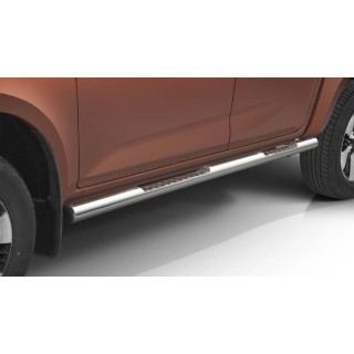 Marche pieds-ISUZU-D-MAX-DOUBLE CABINE-2021-AUJOURD'HUI Inox Tubulaire PR01