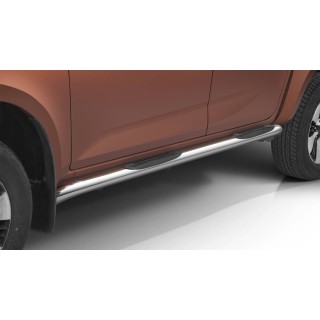 Marche pieds-ISUZU-D-MAX-DOUBLE CABINE-2021-AUJOURD'HUI Inox Tubulaire PR02