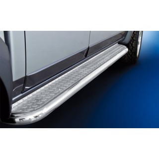 Marche pieds-ISUZU-D-MAX-DOUBLE CABINE-2012-2020 INOX Plat PR