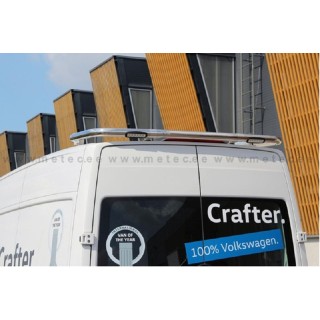 RAMPE DE TOIT-VOLKSWAGEN CRAFTER H1-H2-2017-AUJOURD'HUI INOX TUBULAIRE LED ARRIERE