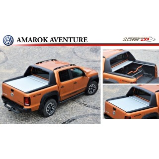 COUVRE-BENNE-COULISSANT-VOLKSWAGEN-AMAROK-AVENTURE-DOUBLE-CABINE-2011-2017 GRIS