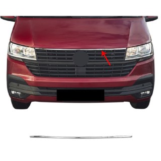 Element-Grille Calandre-VOLKSWAGEN-TRANSPORTER-T6-1-2019-AUJOURD'HUI INOX CHROME