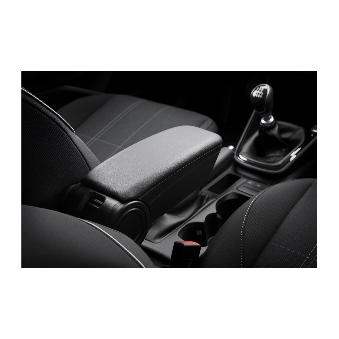 Accoudoir Central Voiture Noir Pour Dacia Duster 2010+ – Rembourré, Avec Rangement, Réglable En Hauteur, Montage Plug And Play