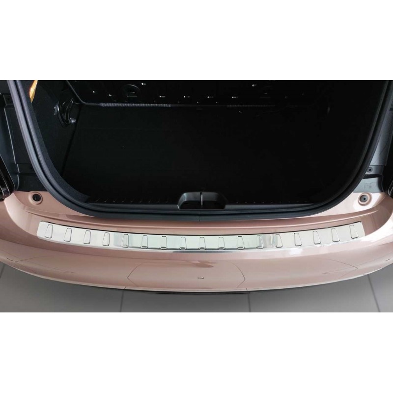 Protection Seuil De Pare Chocs Arrière Chromée En Inox Pour Fiat 500/500C  2007-2015