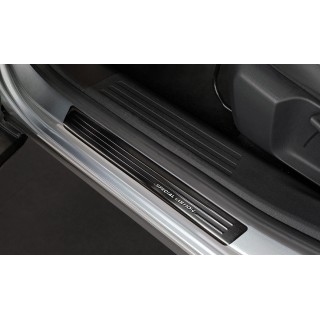 seuil de porte CITROEN C4 2021-AUJOURD'HUI-INOX NOIR 4 PIECES