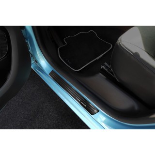 seuil de porte RENAULT ZOE 2019-AUJOURD'HUI-INOX NOIR 4 PIECES