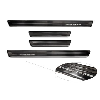 seuil de porte SKODA ENYAQ 2020-AUJOURD'HUI-INOX NOIR 4 PIECES