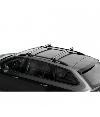 2 barres de toit Aluminium avec fixations sur barre longitudinales GREEN  VALLEY : Peugeot 308 SW