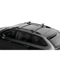 Barres De Toit Transversales Aluminium Pour Volvo XC70 (2007-2016) - Compatibles Rails Surélevés, Gris