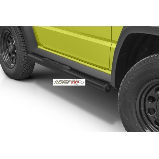 Marche pieds SUZUKI JIMNY 2021-AUJOURD'HUI INOX Tubulaire NOIR  PR00B  70mm