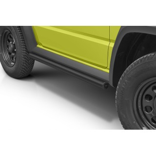 Marche-Pieds-SUZUKI-JIMNY-2018-2020 Tubulaire INOX NOIR 60mm