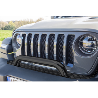 PARE BUFFLE-JEEP GLADIATOR 2021-AUJOURD'HUI-INOX NOIR HOMOLOGUE