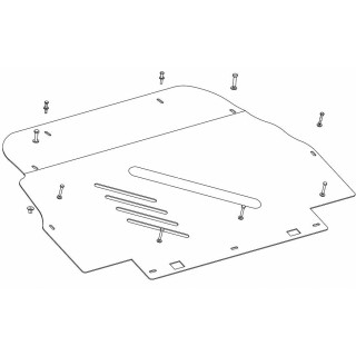 PROTEGE CARTER TOYOTA PROACE 2016 AUJOURD'HUI MOTEUR ACIER 3mm