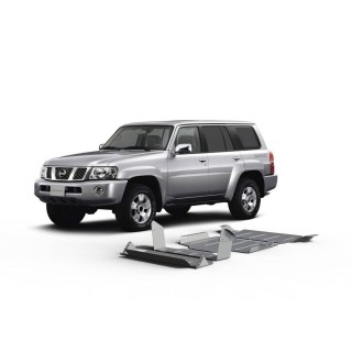 PROTEGE CARTER NISSAN PATROL Y61 2004 2010 INTEGRAL 4 PIECES ALUMINIUM 4mm