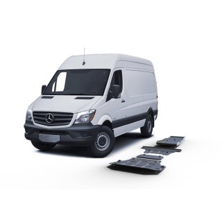 PROTEGE CARTER VOLKSWAGEN CRAFTER 4X2 2006-2017 INTEGRAL 3 PIECES ALUMINIUM 4mm