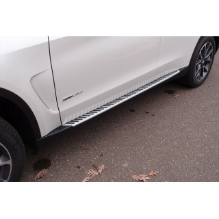 MARCHE PIEDS BMW X5 2013-2018 Aluminium Plat DESIGN