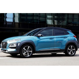 MARCHE PIEDS HYUNDAI KONA 2017-AUJOURD'HUI Aluminium Plat DESIGN2