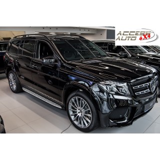 MARCHE PIEDS MERCEDES GLS X166 2015-2019 Aluminium Plat DESIGN