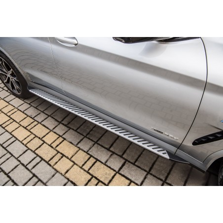 MARCHE PIEDS BMW X4 G02 2018-AUJOURD'HUI Aluminium Plat DESIGN