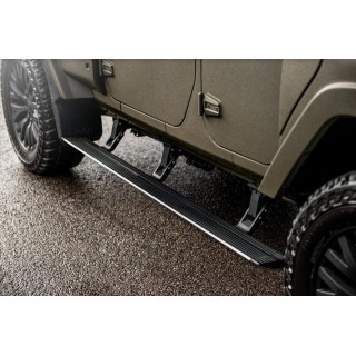 MARCHE PIEDS JEEP WRANGLER JK 4 PORTES 2007-2017 Electrique Aluminium Plat DESIGN