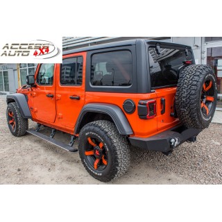 MARCHE PIEDS JEEP WRANGLER JL 4 PORTES  2018-AUJOURD'HUI Electrique Aluminium Plat DESIGN