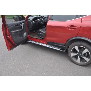 MARCHE PIEDS NISSAN QASHQAI 2014-2020 Aluminium Plat DESIGN