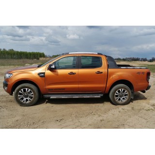 MARCHE PIEDS FORD RANGER 2015-2021 DOUBLE CABINE Aluminium Plat DESIGN