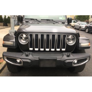 entourage grille calandre JEEP WRANGLER JL 2018-AUJOURD'HUI ARGENT