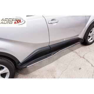 MARCHE PIEDS TOYOTA C-HR 2016-AUJOURD'HUI Aluminium Plat DESIGN