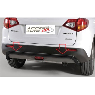 Protection ARRIERE-SUZUKI VITARA 2019-AUJOURD'HUI-INOX 50mm NOIR