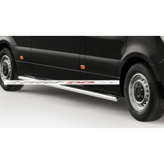 marche pieds MERCEDES SPRINTER MOYEN L2 2018-AUJOURD'HUI INOX Tubulaire empattement 3924mm traction avant