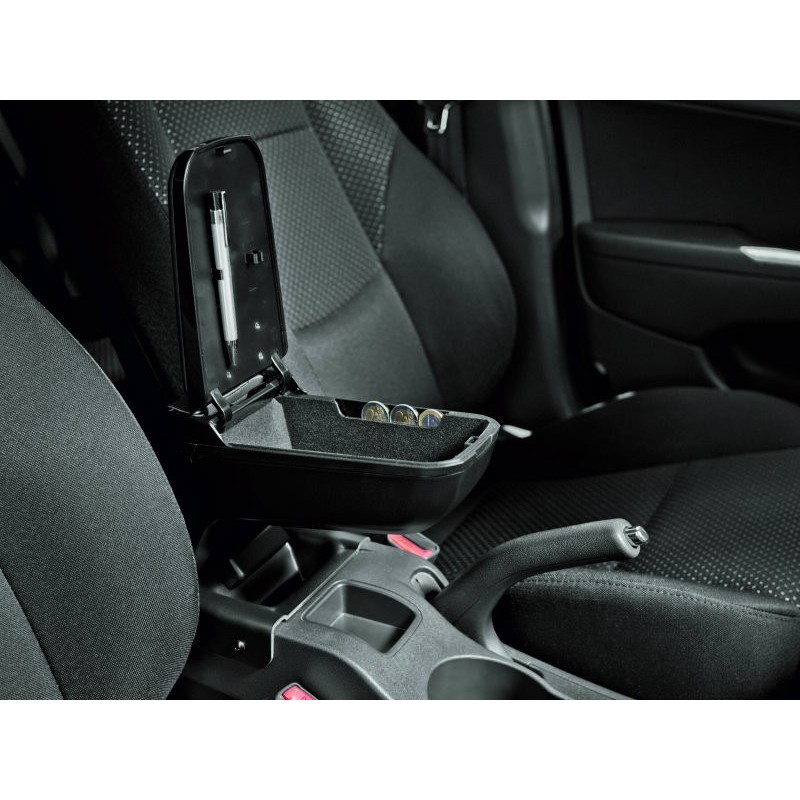 Accoudoir de voiture en cuir noir, Double couche, Console centrale avant,  avec Ports USB de charge, pour Opel Corsa D