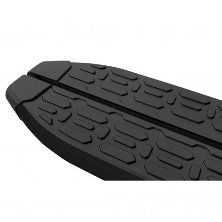 marche pieds-FIAT FULLBACK DOUBLE CABINE 2016-AUJOURD'HUI Aluminium NWS Noir
