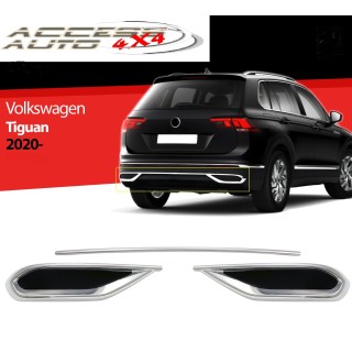 Diffuseur arriere VOLKSWAGEN-TIGUAN-2020-2022 INOX CHROME 3 PIECES