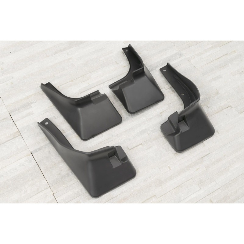 Kit 4 Garde-boue Pour Toyota Yaris Cross AC200 2023-2024 (non GR) - Plastique ABS, Noir - 2 Avant (205x255mm) + 2 Arrière (210x310mm)