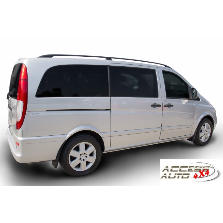 Wimbledon Chrome Mirror Covers + 4 Door Handles For Mercedes VITO W639 Facelift 2010-2014 – Glossy Polished, Self-Adhesive, Stainless Steel