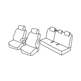 Housses siege auto sur-mesure tissus -RENAULT-MODUS-2008-2013