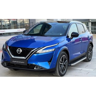 MARCHE PIEDS NISSAN QASHQAI 2021-AUJOURD'HUI-Aluminium  TX CHROME