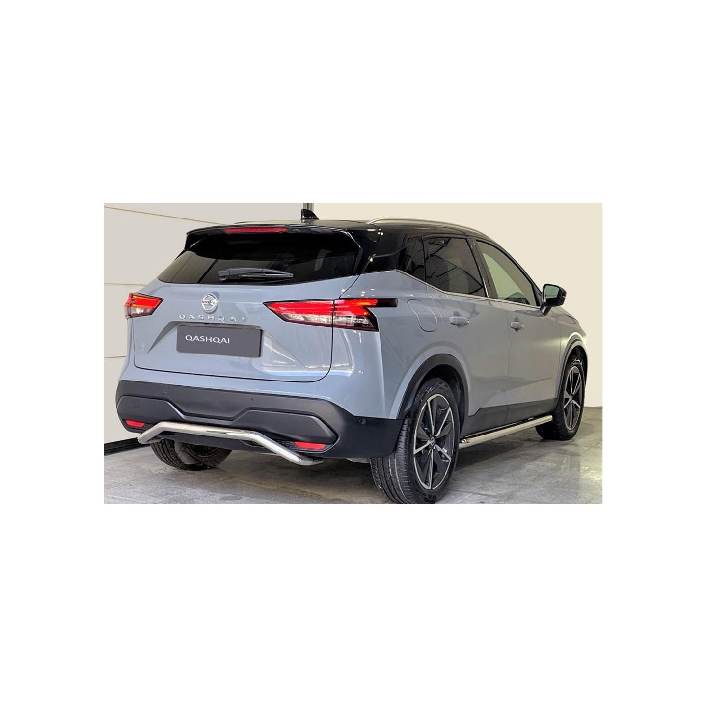 Inox Anti-rayures Protection Pare-Chocs Arrière CHROMEMASTER - Nissan Qashqai J11 Phase 2 2017-2021 - Acier Inox Poli Bande Protection Nissan Qashqai