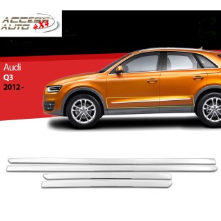 Baguette Porte AUDI Q3 2012-2018 INOX CHROME Set Complet 4 PIECES