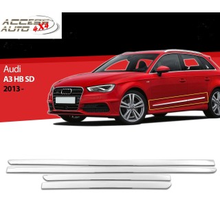 Baguette Porte AUDI A3 2013-2017 INOX CHROME Set Complet 4 PIECES