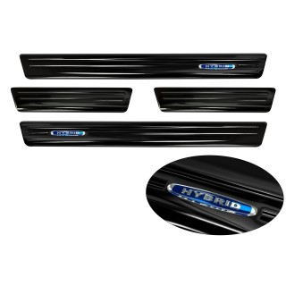 Seuil de Portes FORD MUSTANG E-MACH 2020-AUJOURD'HUI-INOX NOIR 4 PIECES