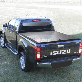 COUVRE BENNE ISUZU D-MAX DOUBLE CABINE 2021-AUJOURD'HUI-ALUMINIUM GRIS RIGIDE