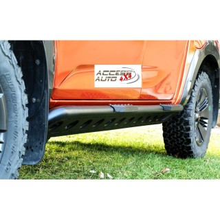 MARCHE PIEDS ISUZU D-MAX 2021-AUJOURD'HUI CREW CABINE Aluminium Plat ROCKSLIDER