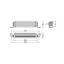 Barre 24 LED 12 24V 30cms OSRAM - Access Utilitaire - Vente en ligne d'accessoires auto et Véhicules Utilitaires